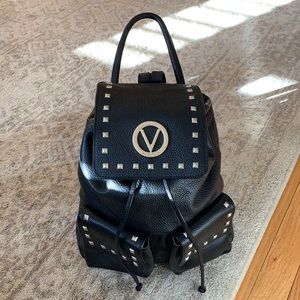 Valentino Simeon Studded Leather Backpack